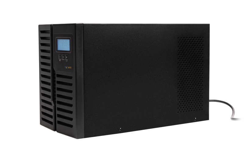 Источник бесперебойного питания SMARTWATT Онлайн, 2000/1800 ВА/Вт, напольный, LCD дисплей, Shuko CEE7/4 - 2 шт. (потертости на подставке)