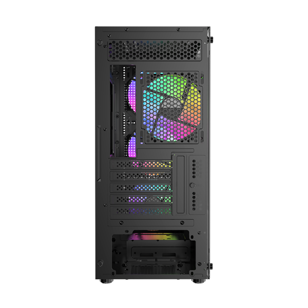 корпус Ocypus Gamma C50 BK ARGB, MATX, USB3.0*1+USB2.0*2, FRONT 3x120mm ARGB, REAR 1x120mm ARGB (существенное повреждение коробки)