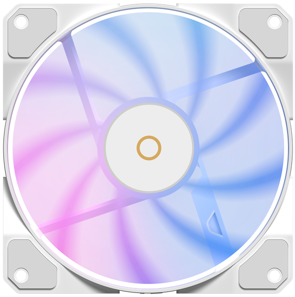 Вентилятор для корпуса Ocypus Beta F12 WH ARGB, 120x120x25mm, 4-PIN PWM, 800-1600 RPM, 29 DBA MAX, HYDRO BEARING