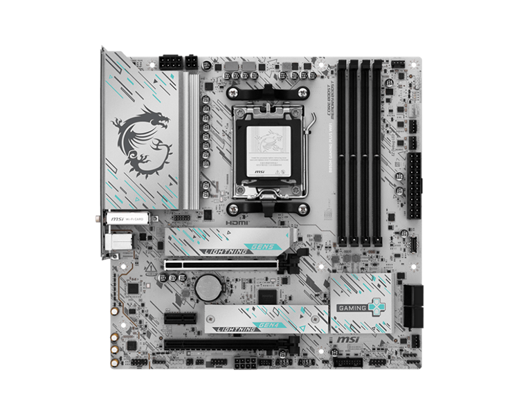 Материнская плата MSI B850M GAMING PLUS WIFI, B850M,AM5,4DDR5,2PCI-Ex16,1PCI-Ex1,2M.2,4SATA3,6USB3.2 Gen2,5USB3