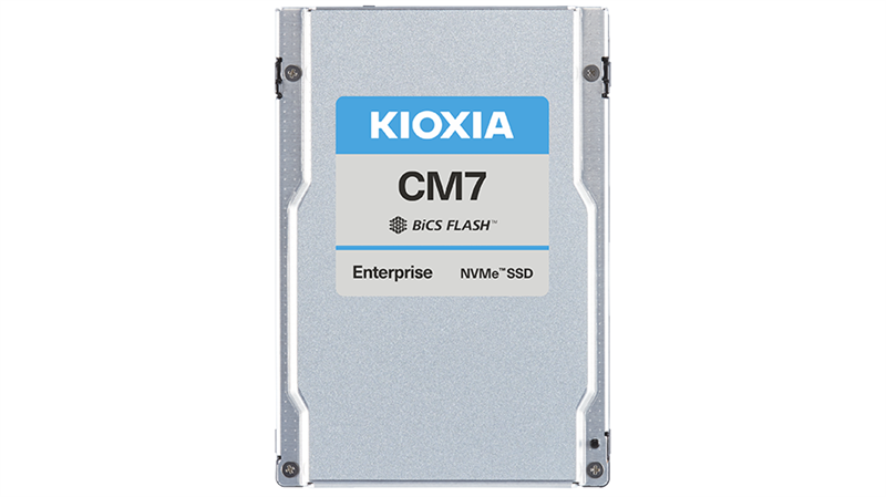 SSD накопитель KIOXIA Enterprise SSD 2,5"(SFF/U.3), CM7-V, 3200GB (3.2TB), NVMe 2.0/PCIe 5.0 1x4, 2x2, R14000/W6750MB/s (S128K), IOPS(R4K) 2700K/600K, MTTF 2,5M, 3DWPD/5Y (Mixed Use), 3D-TLC, 15mm