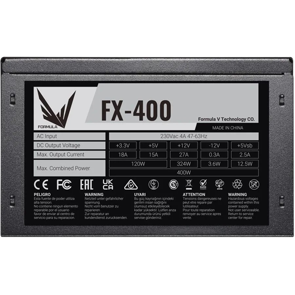 Блок питания Formula V Line FX-400, 400W, 12cm Fan