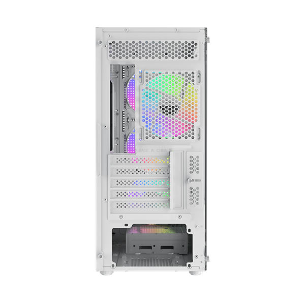 корпус Ocypus Gamma C50 WH ARGB, MATX, USB3.0*1+USB2.0*2, FRONT 3x120mm ARGB, REAR 1x120mm ARGB (незначительное повреждение коробки)
