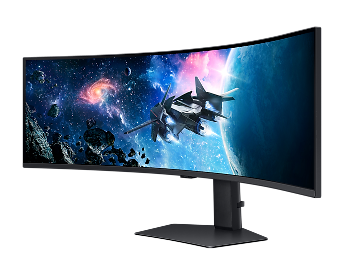 Монитор Samsung 49" Odyssey G9 G95C S49CG954EI Curved (VA 32:9 5120x1440x240Hz 1ms 450cd 2500:1 178/178 1,07B DP; HDMIx2 USB3.0x2 HAS Tilt Swiv VESA Black (существенное повреждение коробки)