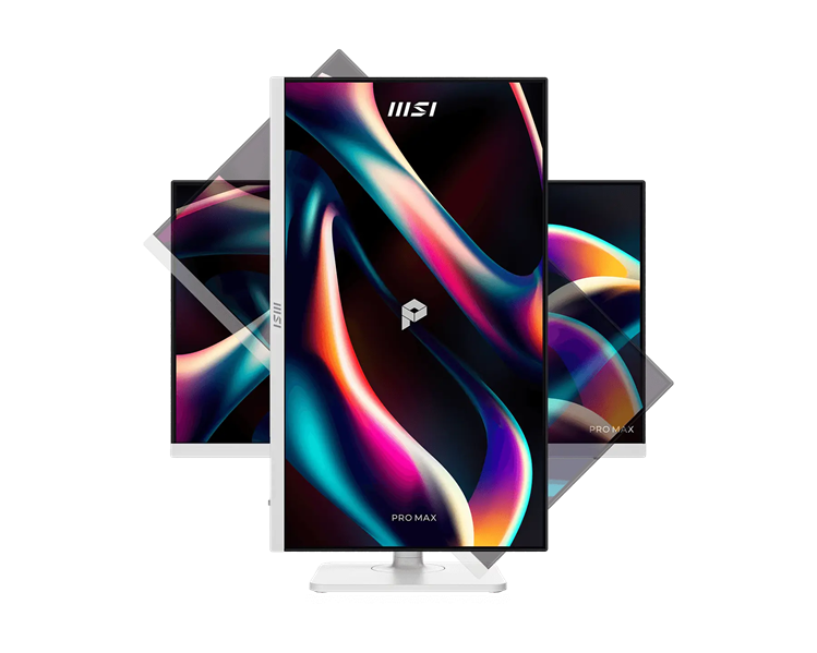 Монитор MSI PRO MAX 241PHW E14 23,8" 16:9 FHD(1920x1080) IPS Flat,4ms(GTG),1500:1,100M:1,300nit,HDMI,DP,2xUSB Type-A,USB Type-B,USB Type-C,Speaker,Tilt,Swivel,Height,Pivot,144Hz,White,1y w-ty