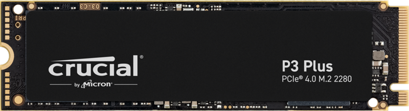 Твердотельный накопитель Crucial SSD Disk P3 Plus 500GB PCIe M.2 2280 NVMe (Gen 4 x4) 4700 MB/s Read 1900 MB/s Write, 1 Year Warrаnty OEM