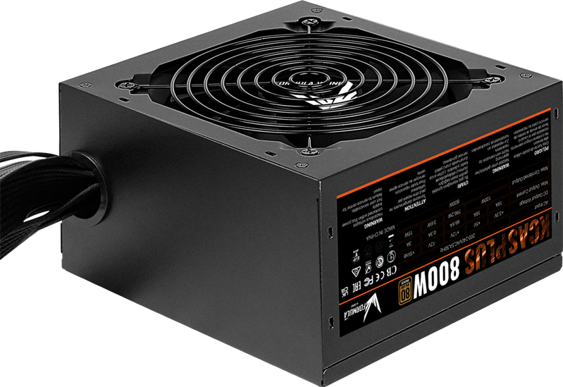 Блок питания Formula V Line KCAS PLUS 800W, 800W, APFC, 80+ Bronze, ATX12V v2.4, 12cm Fan (ex Aerocool)