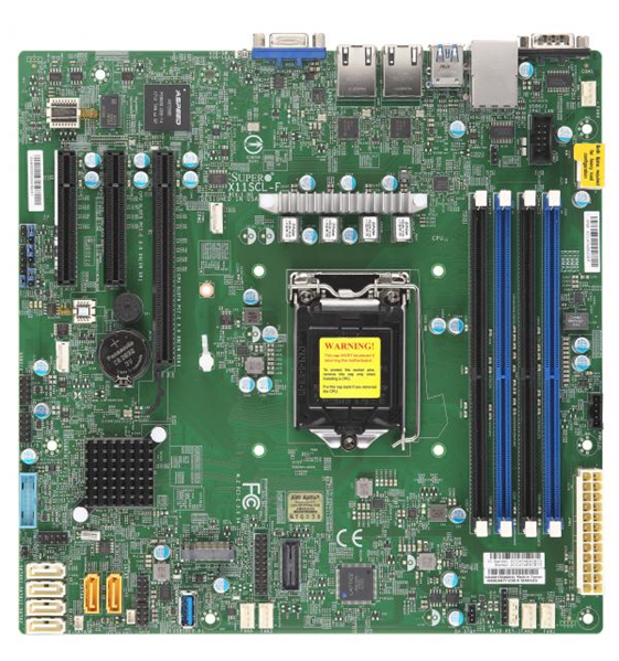 Материнская плата Supermicro Motherboard 1xCPU X11SCL-F E-22**/ UpTo4UDIMM/ 6x SATA3/ C242 RAID 0/1/5/10/ 2xGE/ 1xPCIx8, 2xPCIx4,M.2 NGFF connector(9.6" x 9.6")