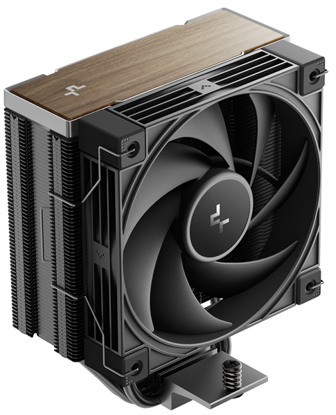Кулер для процессора DEEPCOOL AK400 G2 LGA1851/1700/1200/115X/AM5/AM4 (12шт/кор, TDP 220W, PWM, Fan 120mm, 4 тепл. Трубки, Wood-grain top cover, черный) RET (R-AK400G2-BKNNMN-GJD)