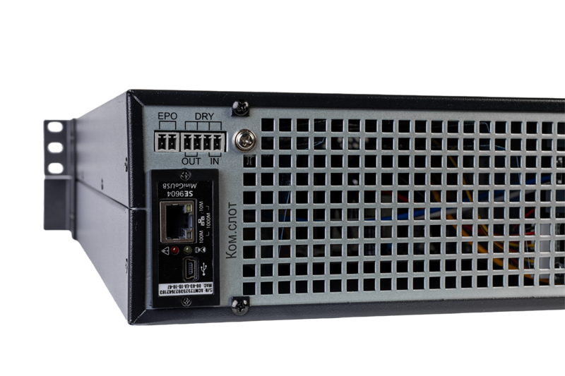Источник бесперебойного питания Systeme Electric Smart-Save Online SRT, 1000VA/1000W, On-Line, Extended-run, Rack 2U(Tower convertible), LCD, Out: 8xC13, 1хSchuko, USB, RS-232, Pre-Inst. Web/SNMP