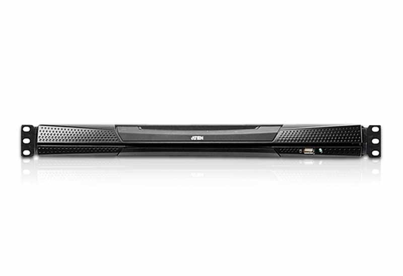 КВМ консоль ATEN 8P CAT-5 HIGH DENSITY DUAL RAIL LCD KVM.