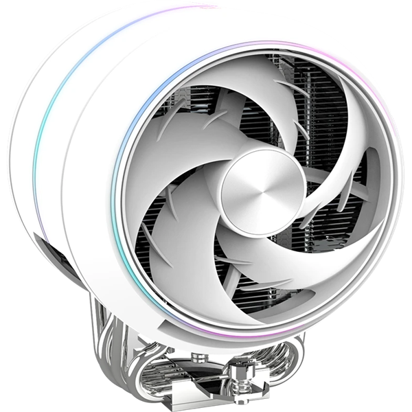 Кулер для процессора ZALMAN ZET5 WHITE, 5 HEAT PIPES, 4-PIN PWM, 600-2000 RPM, 30.4 DBA MAX, HYDRO BEARING, FULL SOCKET SUPPORT