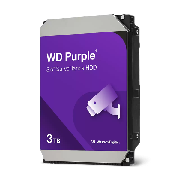 Жесткий диск Western Digital HDD SATA-III 3Tb Purple WD33PURZ, 5400 RPM, 256MB buffer (DV&NVR), 1 year (аналог WD30PURZ)