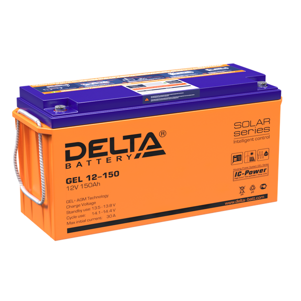 Аккумуляторная батарея Delta Аккумуляторная батарея для ИБП GEL 12-150 (12V / 150Ah) (4614010140003)