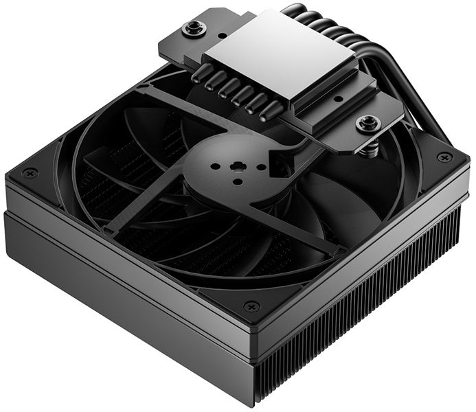 Кулер для процессора ID-COOLING IS-77-XT BLACK LGA1851/1700/1200/115X/AM5/AM4 низкопрофильный высота 77mm (18шт/кор, TDP 150W, PWM, 6 тепл.трубок + медная база, FAN 120mm) BOX