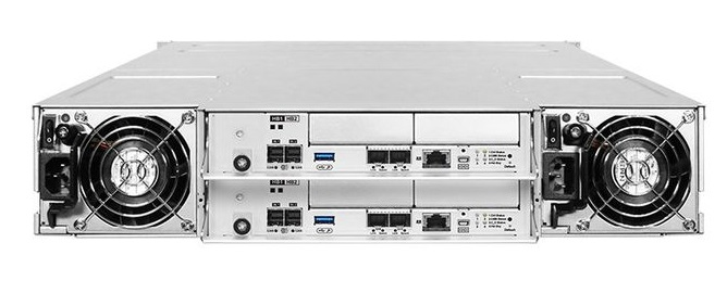 Система хранения данных Infortrend EonStor GS 3000 Gen3 2U/12bay Dual controller 4x12Gb/s SAS, 4x25GbE(SFP28)+4xhost board, 4x4GB,2x(PSU+Fan), 2x(SuperCap.+Flash), 12xbay and 1xRMkit (GS 3012R3-D)