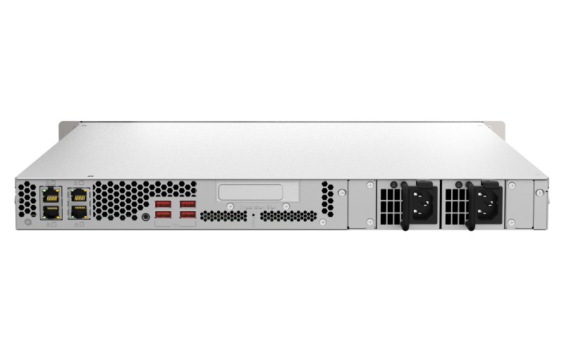 Система хранения данных QNAP ENTERPRISE 1U/9bay 4C 3,4GhzCPU/16Gb(upto128Gb)/upto 265HDD with TL-R1620Sep-RP/4xUSB3.2/1xExp.slot/2x2,5Gb 2x10Gb(BASE-T) /iSCSI/2xPS/no rail(RAIL-B02)/5YW TS-h987XU-RP-E2334-16G-EU-RU