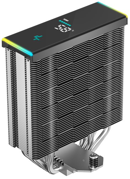 Кулер для процессора DEEPCOOL AK400 DIGITAL SE LGA1700/1200/115X/AM5/AM4 (18шт/кор, TDP 220W, PWM, Fan 120mm, 4 тепл. трубки, ARGB, черный) RET (R-AK400-BKADMN-GJD)