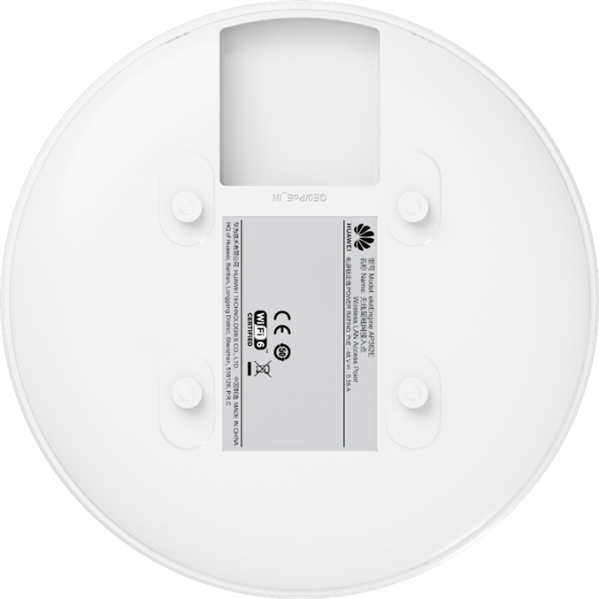 точка доступа HUAWEI eKit Wireless LAN Equipment, AP362E (11ax indoor,2+2 dual bands,smart antenna) ,RJ45*1,11ax, dual bands