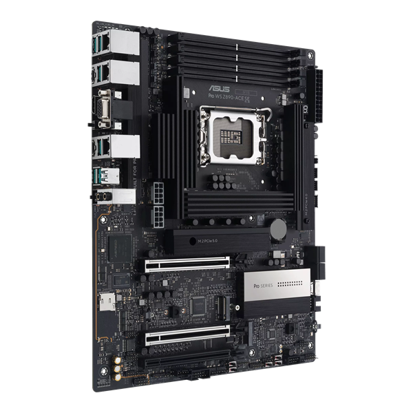 Материнская плата ASUS PRO WS Z890-ACE SE, LGA1851, 4*DDR5, 4*SATA, 4*M.2, 1*USB 3.2, 6*USB 2.0, Type-C, 3*PCIx16, HDMI, ATX; 90MB1JC0-M0EAY0