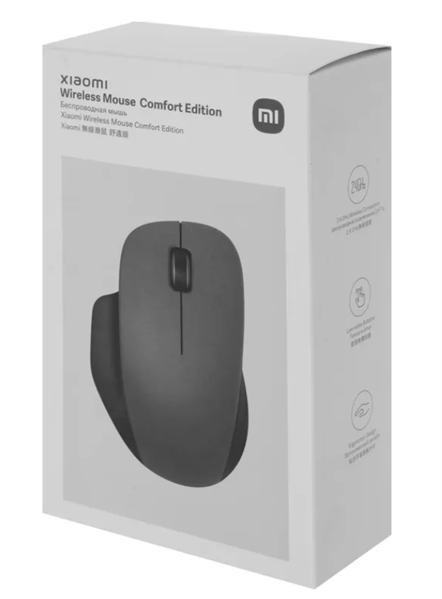 мышь Xiaomi Wireless Mouse Comfort Edition, 1200dpi, silent, Black