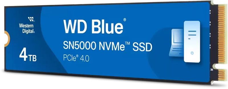 Твердотельный накопитель Western Digital Black SSD SN5000 M2.2280 PCIe 4.0 4Tb, 5500MBs/5000MBs, TBW 1200, WDS400T4B0E, 1 year