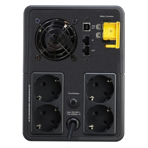 Источник бесперебойного питания APC Back-UPS 1600VA/900W, 230V, AVR, 4 Schuko Sockets, USB, 1 year warranty