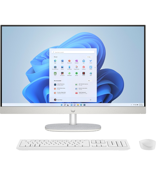 HP 27-cr0026ci NT 27" FHD(1920x1080) Core i5-1335U, 8GB DDR4 3200 (1x8GB), SSD 512Gb, Intel Internal Graphics, noDVD, kbd(rus)&mouse wireless, HD Webcam, Shell White, Win11Ru, 1Y Wty
