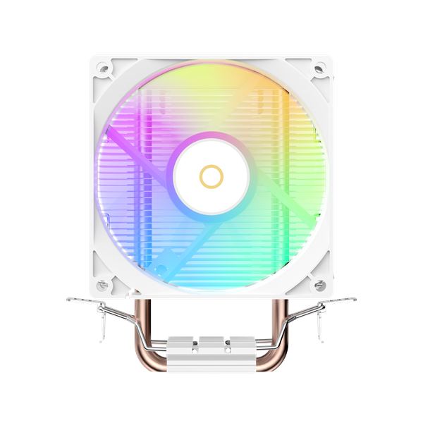 Кулер для процессора Ocypus Gamma A20 WH ARGB, 92mm FARGB FAN, Top FARGB Panel, 2 HEAT PIPES, 3-PIN, 1900 RPM, 21DBA, HYDRO BEARING, LGA115X/1200/1700/18XX, AM4/AM5