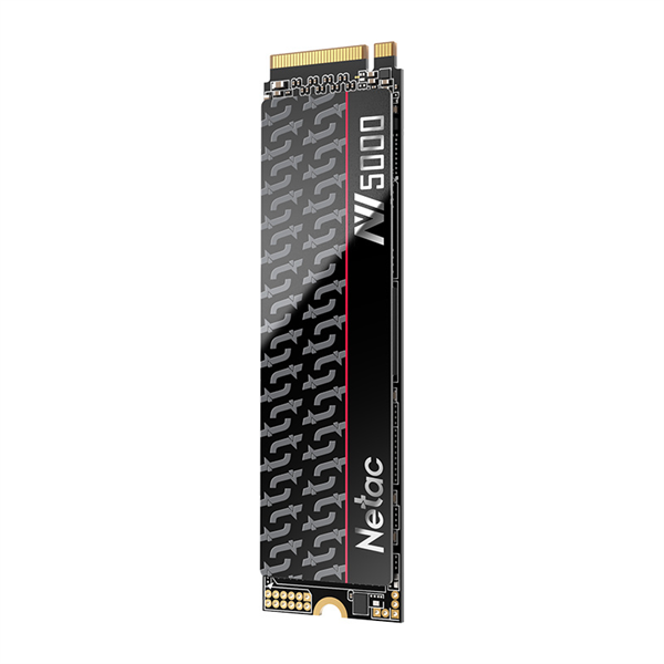 SSD накопитель Netac SSD NV5000-T 2TB PCIe 4 x4 M.2 2280 NVMe 3D NAND, R/W up to 4800/4400MB/s, IOPS(R4K) 600K/700K, TBW 1280TB with heat spreader, 5y wty