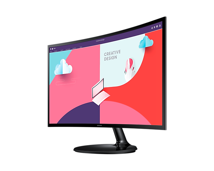 Samsung 27" Essential S3 S27C360EAI Curved VA LED 16:9 1920x1080x75Hz 5ms 250cd 3000:1 178/178 D-SUB; HDMI Tilt VESA Black