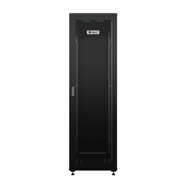 Телекоммуникационный шкаф (4403) Бастион SKAT TB-22R680PF-B Телекоммуникационный шкаф 22U/600x800мм/Пд-перф/Зд-металл/RAL9005/53,3кг/1.5 л.г
