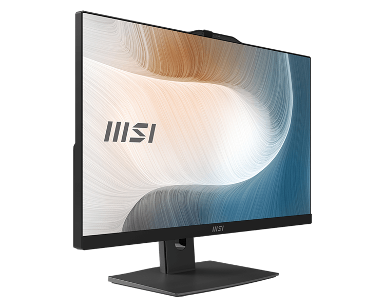 Моноблок MSI Modern AM242P 1M AiO 23,8" FHD(1920x1080)IPS AG Non-touch, Intel Core 5 120U (1.4GHz), 8GB DDR5,512GB SSD M.2,Intel UHD,WiFi,BT,camera,WirelessKB&mouse Eng/Rus,NoOS,1y war-ty,Black
