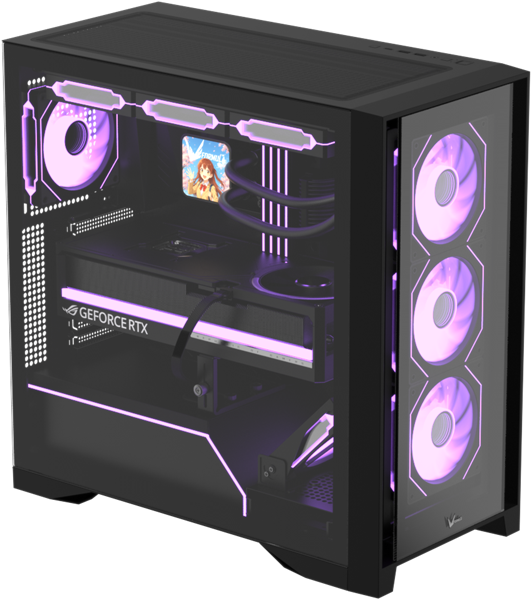 корпус Formula V Line Air Power G8 Black, ATX, Dual Front Panels, TYPE-C*1, USB3.0*1