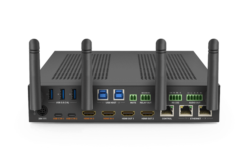 Коммутатор Wyrestorm Коммутатор презентационный 2x USB-C, 2x HDMI входы | 2x HDMI выходы | USB 3.0 | Беспроводное видео и USB