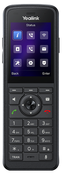 телефон YEALINK AX86R, экран 2.4", Wi-Fi 6, IP67, Alarm, виброоповещение, Bluetooth, 3.5 mm, Type-C, SNC, звук HD