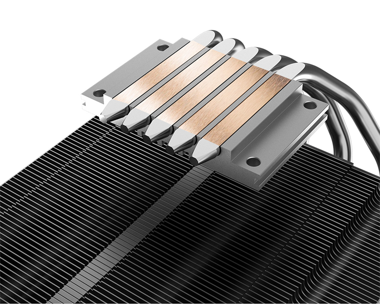 Кулер для процессора ID-COOLING IS-50 MAX RGB V3 LGA1700/1200/115X/AM5/AM4 низкопрофильный высота 77mm (27шт/кор, TDP 130W, PWM, 5 тепл.трубок, RGB FAN 120mm) BOX