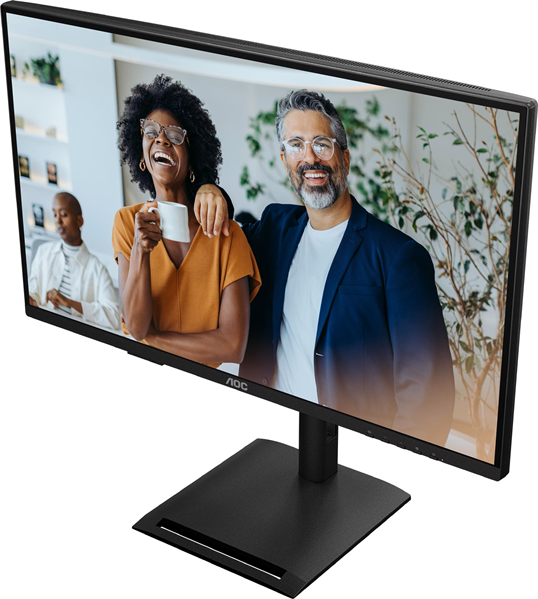 Монитор 27" AOC 2560x1440 WLED 16:9 IPS 350cd, 1500:1, 50M:1, 4ms, 178°/178°, HDMI, DP, USB hub: 4*USB3.2, 3*USB-C, RJ45, 120Hz, Speakers, Tilt, Height, Swivel, Pivot, VESA, Black, 3y