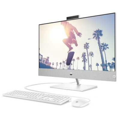 HP Pavilion I 27-ca1047ci NT 27" FHD(1920x1080) Core i5-12400T, 8GB DDR4 3200 (2x4GB), SSD 512Gb, Intel Internal graphics, no DVD, kbd&mouse wired, 5MP Webcam, White,FreeDOS, 1Y Wty