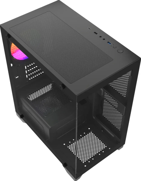 корпус Accord ACC-350-02B черный без БП mATX 7x120mm 1xUSB2.0 1xUSB3.0 audio bott PSU