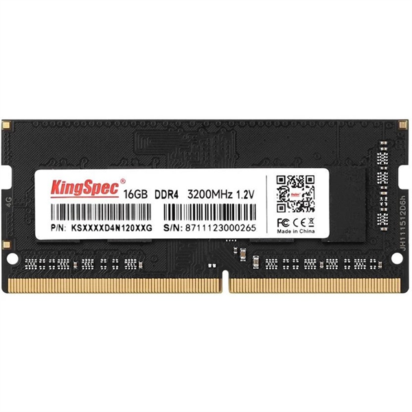 Оперативная память Kingspec DDR4 SO-DIMM 16GB 3200MHz CL17 1x16GB 1.2V 260-pin