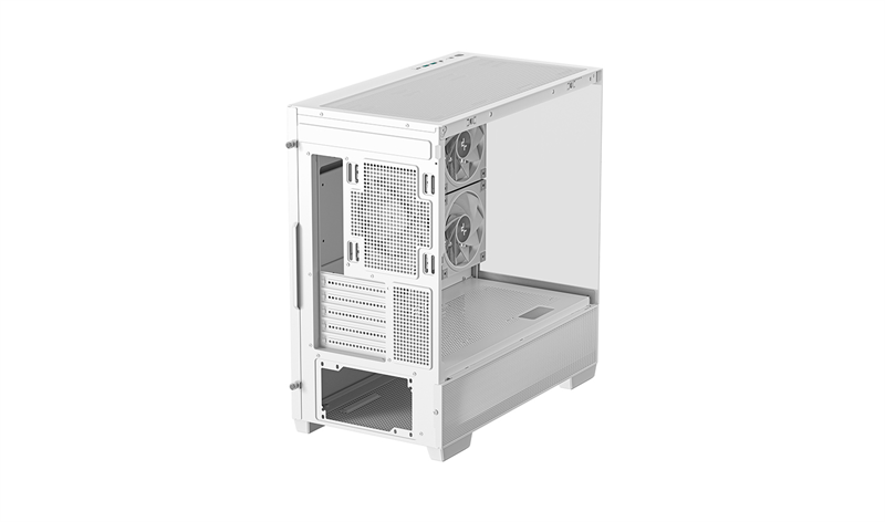 корпус Deepcool CG380 3F WH без БП, боковое окно (панорама), 3x120mm ARGB PWM вентилятора, белый, mATX (R-CG380-WHAGM3-G)