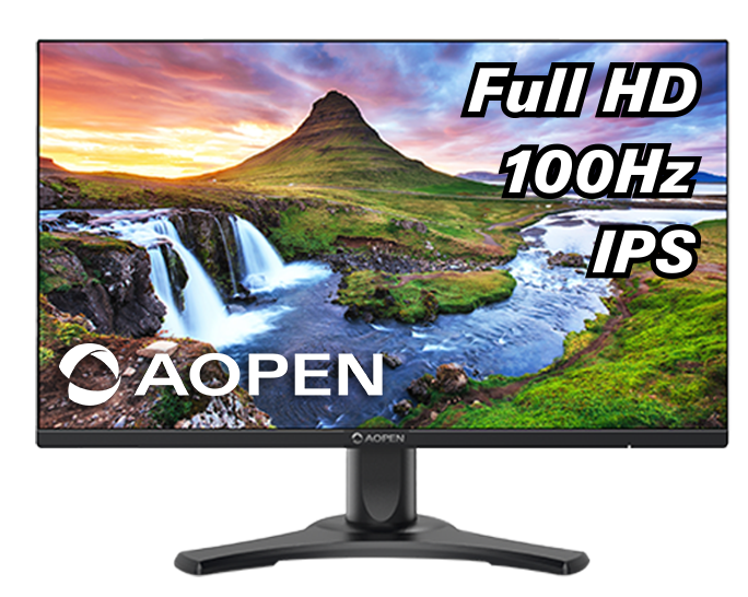 Монитор 27'' AOPEN 27CL2Ebmirx IPS, 1920x1080, 1 / 5ms, 250cd, 100Hz, 1xVGA + 1xHDMI(1.4) + Audio in/out, Speakers 2Wx2, FreeSync, H.Adj. 110 (by ACER)