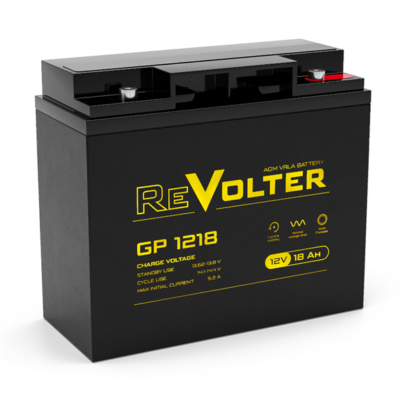 аккумуляторная батарея Energon Аккумуляторная батарея универсальная Revolter GP 1218 (12V / 18Ah) (4614040020019)