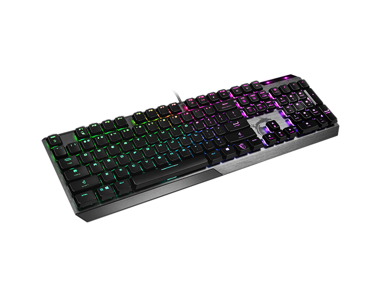 Клавиатура Gaming Keyboard MSI VIGOR GK50 LOW PROFILE, Wired, Mechanical, with Kailh Low Profile Tactile Keys, Floating Key Design, RGB, Black