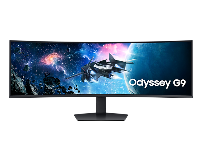 Монитор Samsung 49" Odyssey G9 G95C S49CG954EI Curved (VA 32:9 5120x1440x240Hz 1ms 450cd 2500:1 178/178 1,07B DP; HDMIx2 USB3.0x2 HAS Tilt Swiv VESA Black (существенное повреждение коробки)