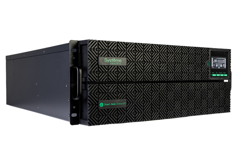 Источник бесперебойного питания Systeme Electric Smart-Save Online SRT, 5000VA/5000W, On-Line, Extended-run, Rack 4U (Tower convertible), LCD, 5xC13, 3xC19, USB, RS-232, SNMP Intelligent Slot