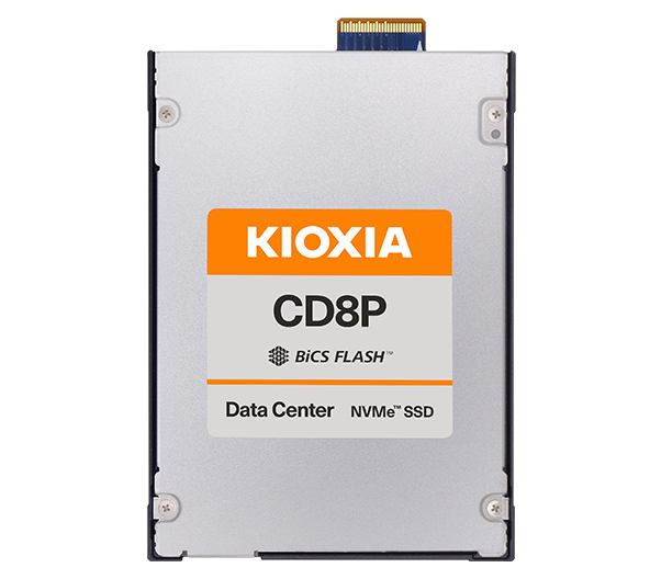 KIOXIA Enterprise SSD 2,5"(SFF/U.2), CD8P-R, 30720GB (30.72TB), NVMe 2.0/PCIe 5.0 1x4, R10000/W4900MB/s (S128K), IOPS(R4K) 1600K/150K, MTTF 2,5M, 1DWPD/5Y (Read Intensive), 3D-TLC, 15mm