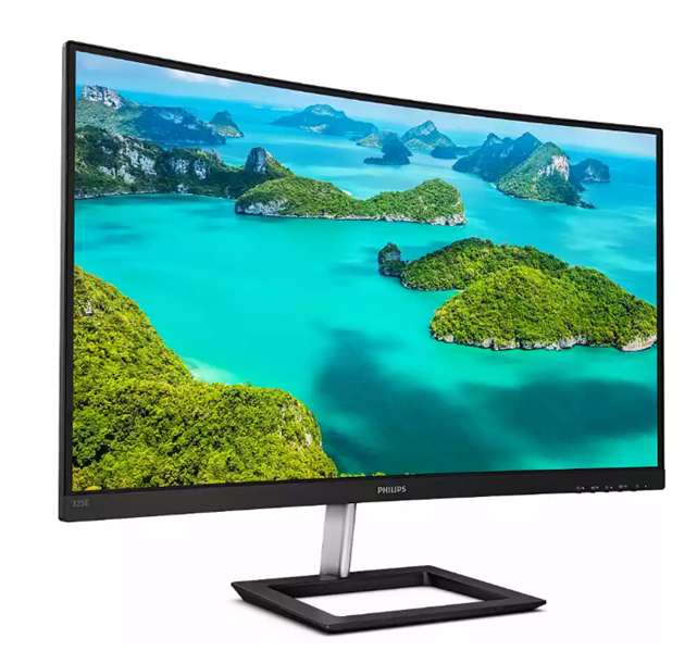 31,5" Philips 325E1C изогнутый 2560 x 1440 75Гц VA W-LED 16:9 4ms(GtG) VGA HDMI DP 50M:1 3000:1 178/178 250cd Tilt Black