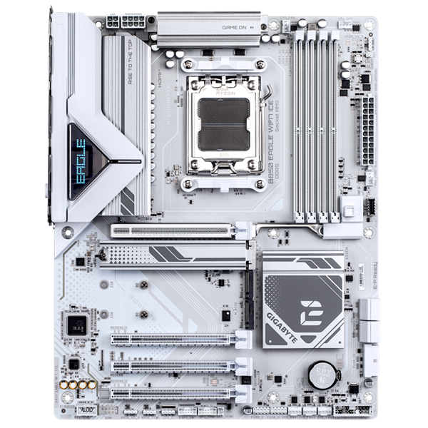 Материнская плата GIGABYTE B850 EAGLE WIFI7 ICE, AM5, B850, 4*DDR5, 4*SATA, 3*M.2, 4*USB 3.2, 4*USB 2.0, Type-C, 2*PCIx16, DP+HDMI, ATX